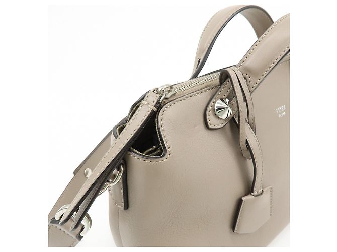 FENDI BY THE WAY Borsa a mano 2Way in pelle Medium Greige 8BL124 - vista 14