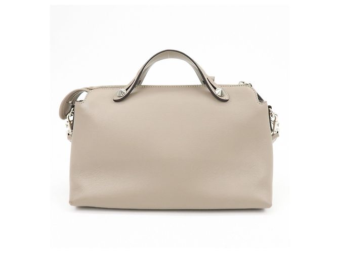 FENDI BY THE WAY Borsa a mano 2Way in pelle Medium Greige 8BL124 - vista 2