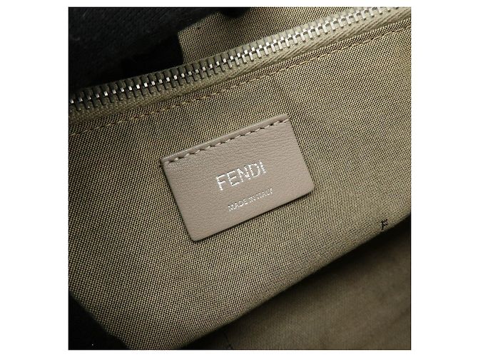 FENDI BY THE WAY Borsa a mano 2Way in pelle Medium Greige 8BL124 - vista 22