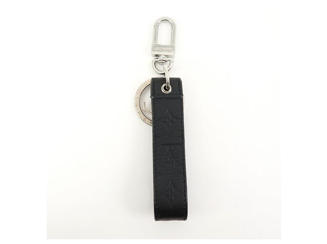 Louis Vuitton Monogram Shadow Dragonne S00 Charm Key Chain Black - vista 2