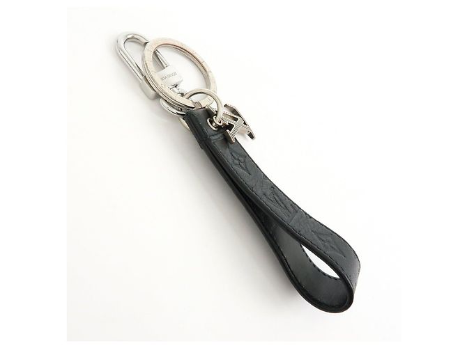Louis Vuitton Monogram Shadow Dragonne S00 Charm Key Chain Black - vista 4