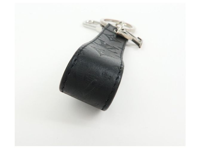 Louis Vuitton Monogram Shadow Dragonne S00 Charm Key Chain Black - vista 5