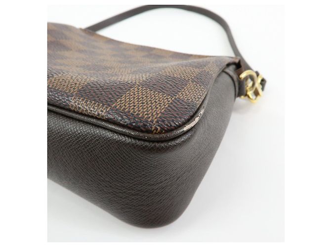 Louis Vuitton Damier Trousse Makeup Accessory Pouch Brown N51982 - vista 13