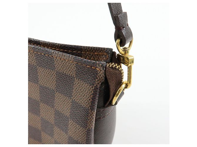 Louis Vuitton Damier Trousse Makeup Accessory Pouch Brown N51982 - vista 15