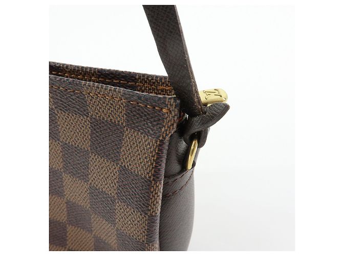 Louis Vuitton Damier Trousse Makeup Accessory Pouch Brown N51982 - vista 17