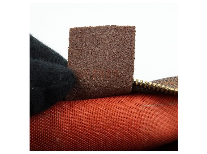 Louis Vuitton Damier Trousse Makeup Accessory Pouch Brown N51982 - vista 24