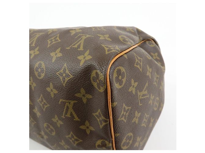 Louis Vuitton Monogram Speedy 40 Borsa a Mano Borsa Boston Marrone M41522 - vista 14
