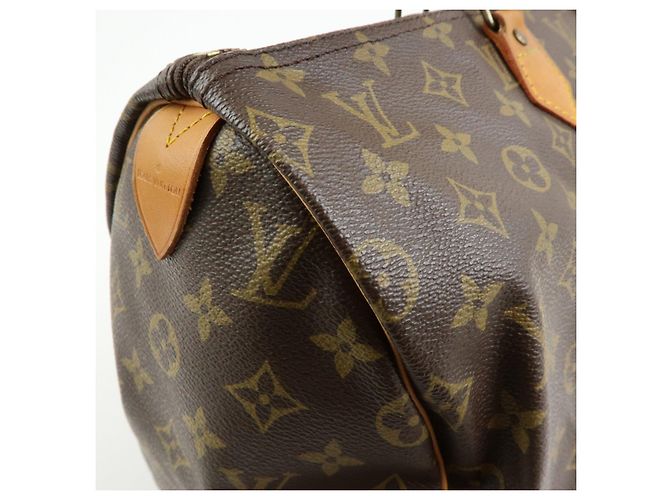 Louis Vuitton Monogram Speedy 40 Borsa a Mano Borsa Boston Marrone M41522 - vista 15