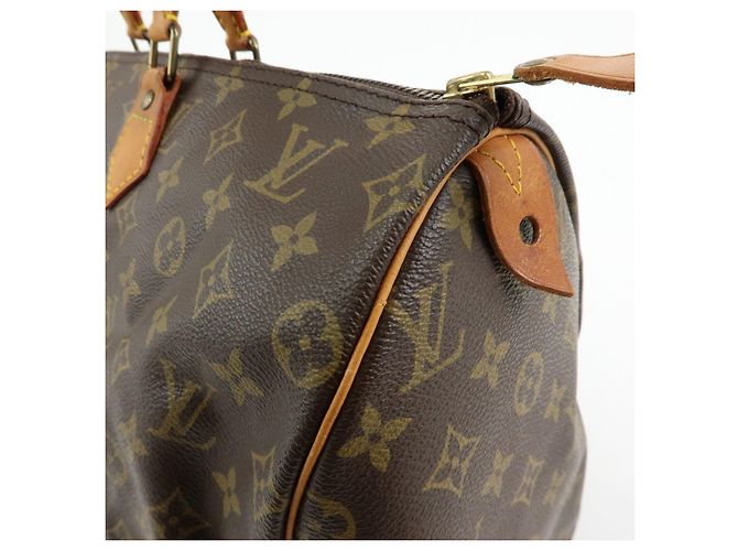 Louis Vuitton Monogram Speedy 40 Borsa a Mano Borsa Boston Marrone M41522 - vista 16