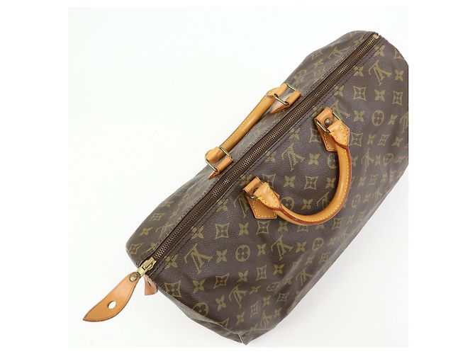 Louis Vuitton Monogram Speedy 40 Borsa a Mano Borsa Boston Marrone M41522 - vista 18