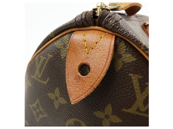 Louis Vuitton Monogram Speedy 40 Borsa a Mano Borsa Boston Marrone M41522 - vista 19