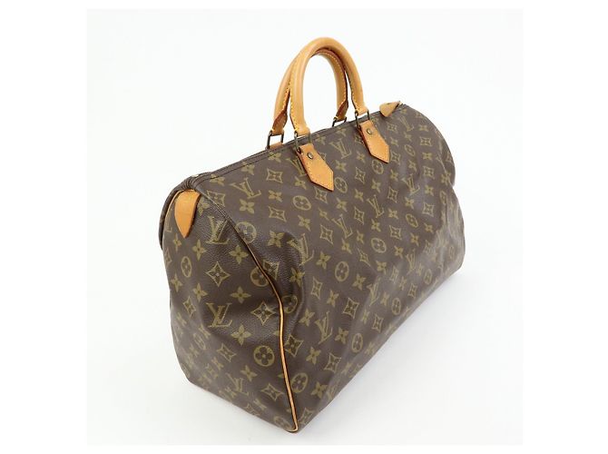 Louis Vuitton Monogram Speedy 40 Borsa a Mano Borsa Boston Marrone M41522 - vista 4