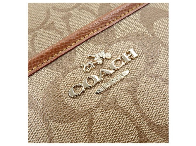 Borsa a tracolla e Tote 2Way COACH Signature PVC Leather Beige Brown - vista 18