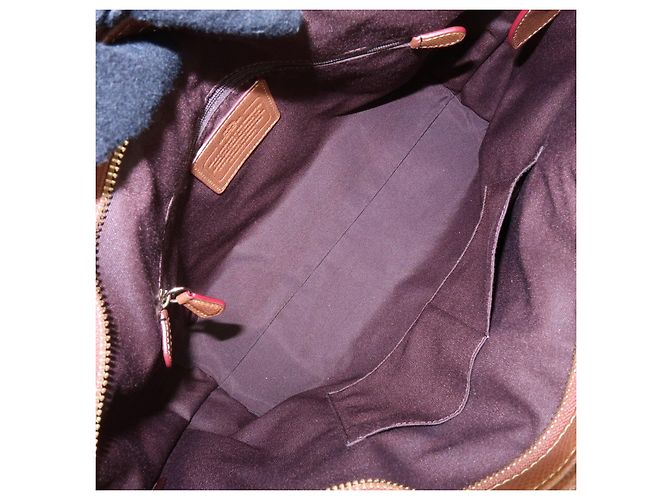 Borsa a tracolla e Tote 2Way COACH Signature PVC Leather Beige Brown - vista 22