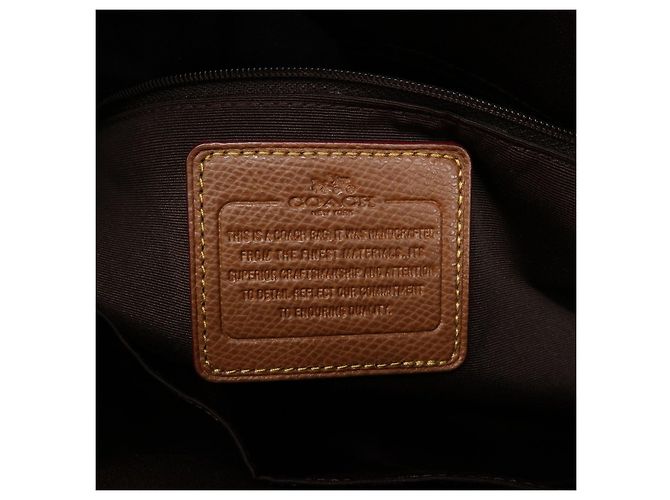 Borsa a tracolla e Tote 2Way COACH Signature PVC Leather Beige Brown - vista 24