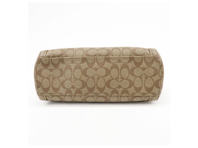 Borsa a tracolla e Tote 2Way COACH Signature PVC Leather Beige Brown - vista 5