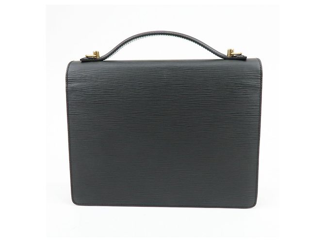 Louis Vuitton Epi Monceau 2Way Shoulder Bag Hand Bag Noir M52122 - vista 2