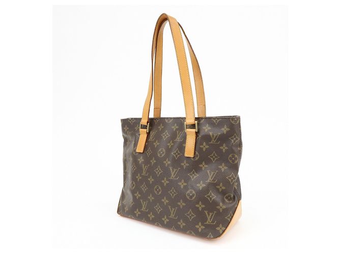 Louis Vuitton Monogram Cabas Piano Tote Bag Hand Bag Brown M51148 - vista 3