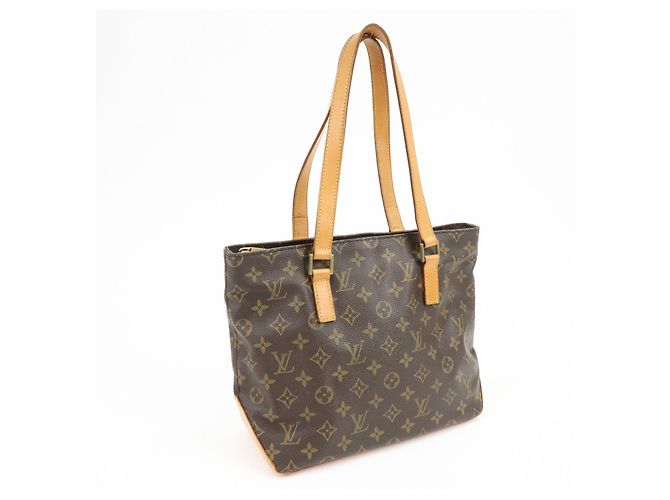 Louis Vuitton Monogram Cabas Piano Tote Bag Hand Bag Brown M51148 - vista 4