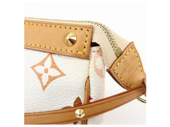 Louis Vuitton Monogram Multicolor Pochette Accessoires Bianco M92649 - vista 15
