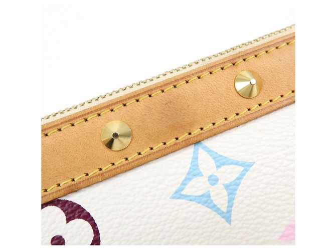 Louis Vuitton Monogram Multicolor Pochette Accessoires Bianco M92649 - vista 19