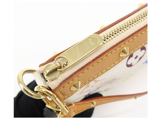 Louis Vuitton Monogram Multicolor Pochette Accessoires Bianco M92649 - vista 20