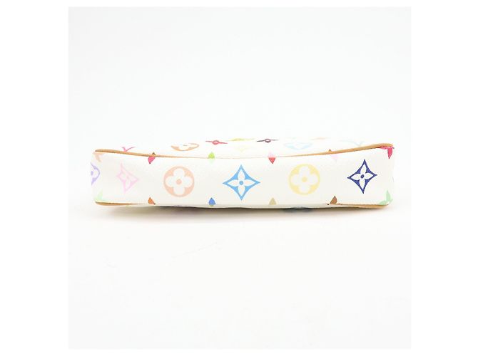 Louis Vuitton Monogram Multicolor Pochette Accessoires Bianco M92649 - vista 5