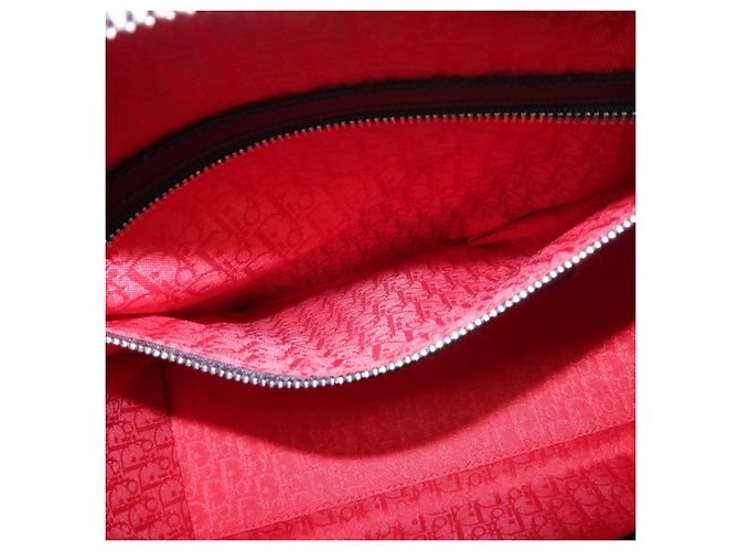Borsa a mano 2Way Christian Dior Cannage Large in pelle d'agnello nera - vista 22