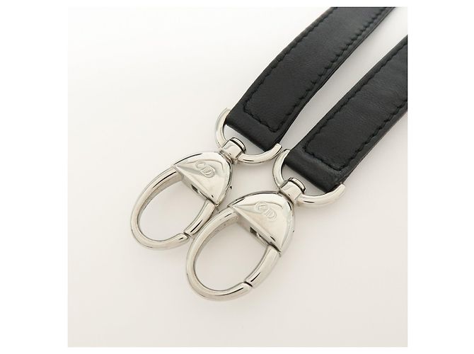 Borsa a mano 2Way Christian Dior Cannage Large in pelle d'agnello nera - vista 8