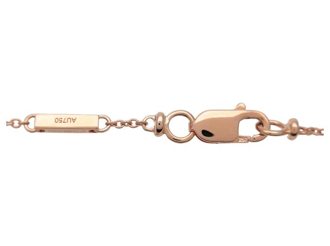 Collana Croce Trapezio GRAFF Diamante K18 750PG Oro Rosa - vista 4