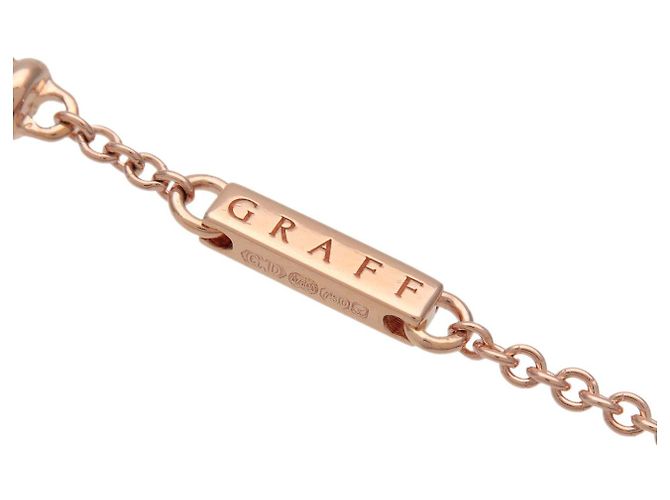 Collana Croce Trapezio GRAFF Diamante K18 750PG Oro Rosa - vista 7