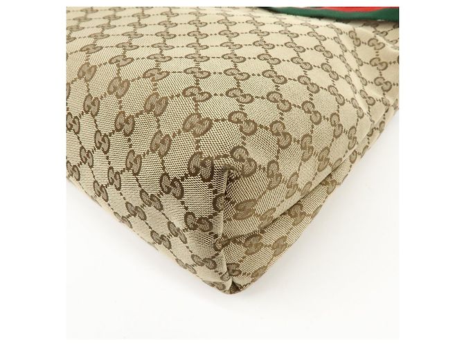 Borsa a tracolla GUCCI Sherry GG Canvas Leather Beige Brown 189751 - vista 12