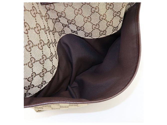 Borsa a tracolla GUCCI Sherry GG Canvas Leather Beige Brown 189751 - vista 16