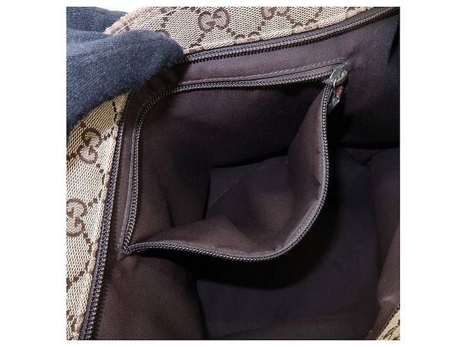 Borsa a tracolla GUCCI Sherry GG Canvas Leather Beige Brown 189751 - vista 19