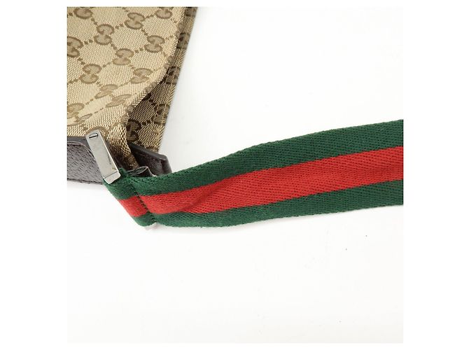 Borsa a tracolla GUCCI Sherry GG Canvas Leather Beige Brown 189751 - vista 7