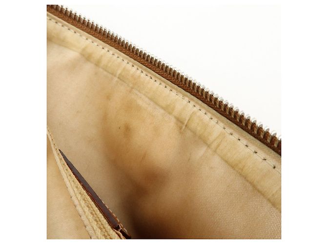 Borsa a tracolla Christian Dior Romantic Trotter in PVC e pelle Marrone - vista 21