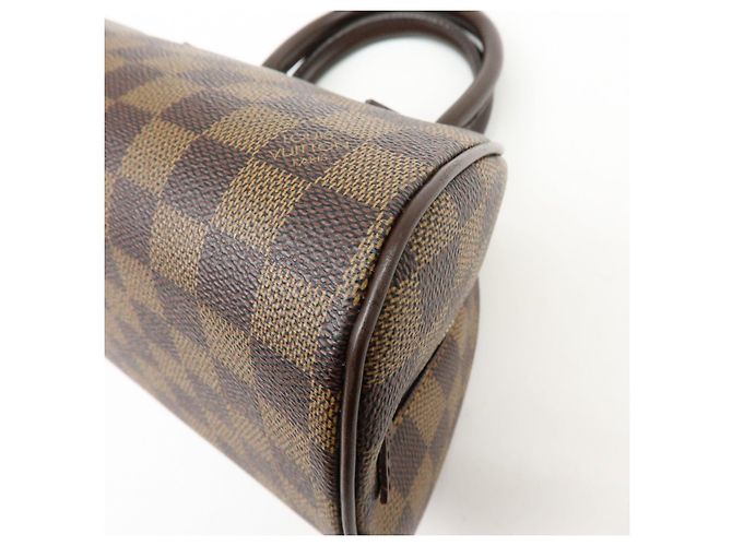 Borsa a mano Louis Vuitton Damier Ebene Rivera Mini Brown N41436 - vista 10