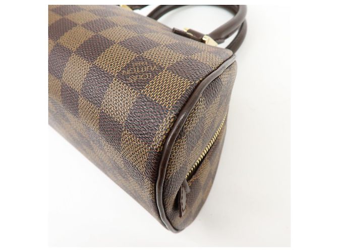 Borsa a mano Louis Vuitton Damier Ebene Rivera Mini Brown N41436 - vista 12