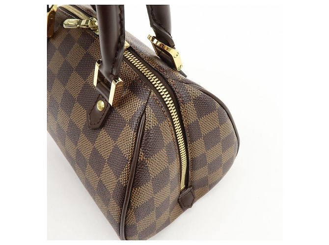 Borsa a mano Louis Vuitton Damier Ebene Rivera Mini Brown N41436 - vista 13