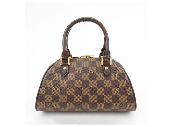 Borsa a mano Louis Vuitton Damier Ebene Rivera Mini Brown N41436 - vista 2