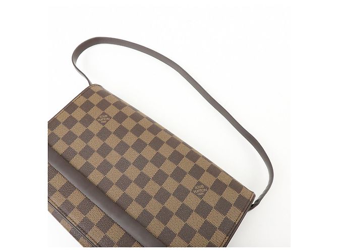 Louis Vuitton Damier Ebene Tribeca Long Shoulder Hand Bag N51160 - vista 6