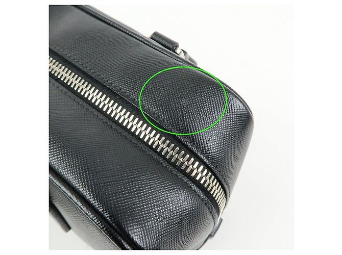 Borsa a mano Boston PRADA in pelle Saffiano con logo a triangolo Nero - vista 21
