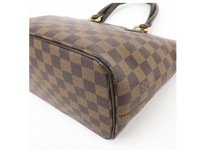 Borsa Tote Louis Vuitton Damier Ebene Saleya PM Canvas Leather N51183 - vista 12