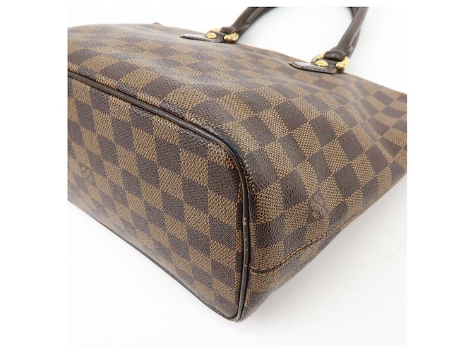 Borsa Tote Louis Vuitton Damier Ebene Saleya PM Canvas Leather N51183 - vista 14