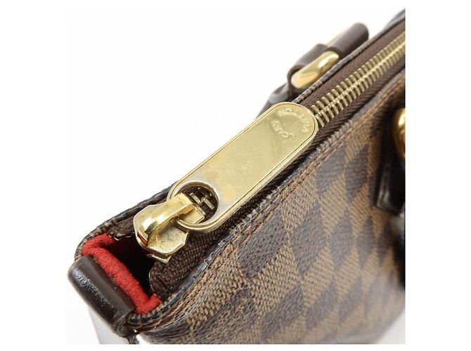 Borsa Tote Louis Vuitton Damier Ebene Saleya PM Canvas Leather N51183 - vista 18