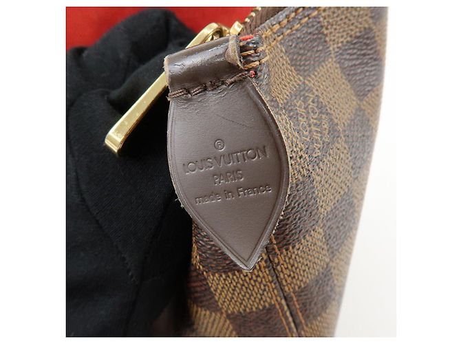 Borsa Tote Louis Vuitton Damier Ebene Saleya PM Canvas Leather N51183 - vista 23