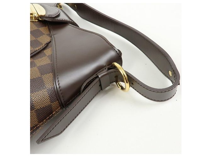 Borsa a tracolla Louis Vuitton Damier Ebene Sistina GM Brown N41540 - vista 10
