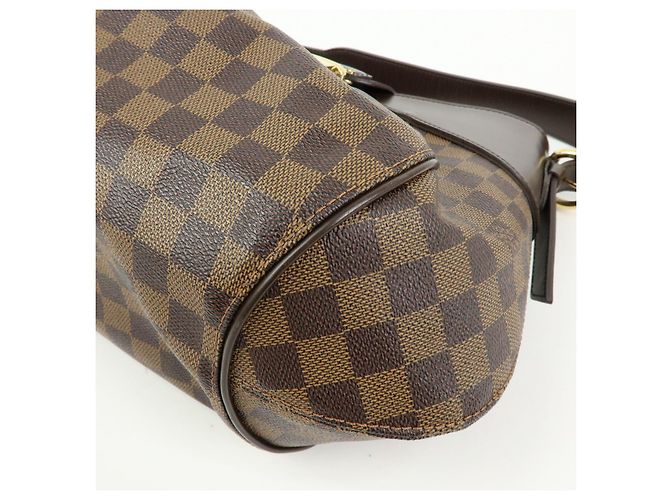 Borsa a tracolla Louis Vuitton Damier Ebene Sistina GM Brown N41540 - vista 12