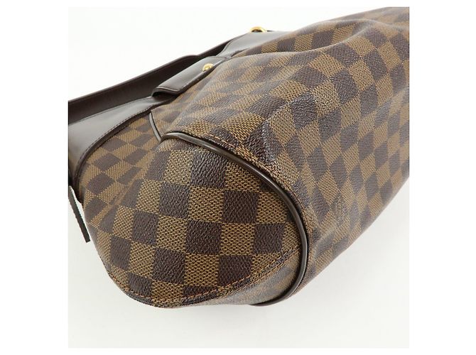 Borsa a tracolla Louis Vuitton Damier Ebene Sistina GM Brown N41540 - vista 13