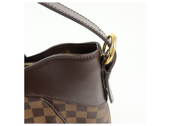 Borsa a tracolla Louis Vuitton Damier Ebene Sistina GM Brown N41540 - vista 17